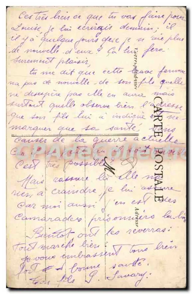 La Roche-sur-Yon — O 93º retorno de marcha — Coleção Hamonnet n°47 - Verso