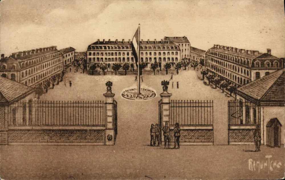 Fontenay-le-Comte — Caserne do Chaffault — Éditions Artistiques Roymond-Bergevin - Frente