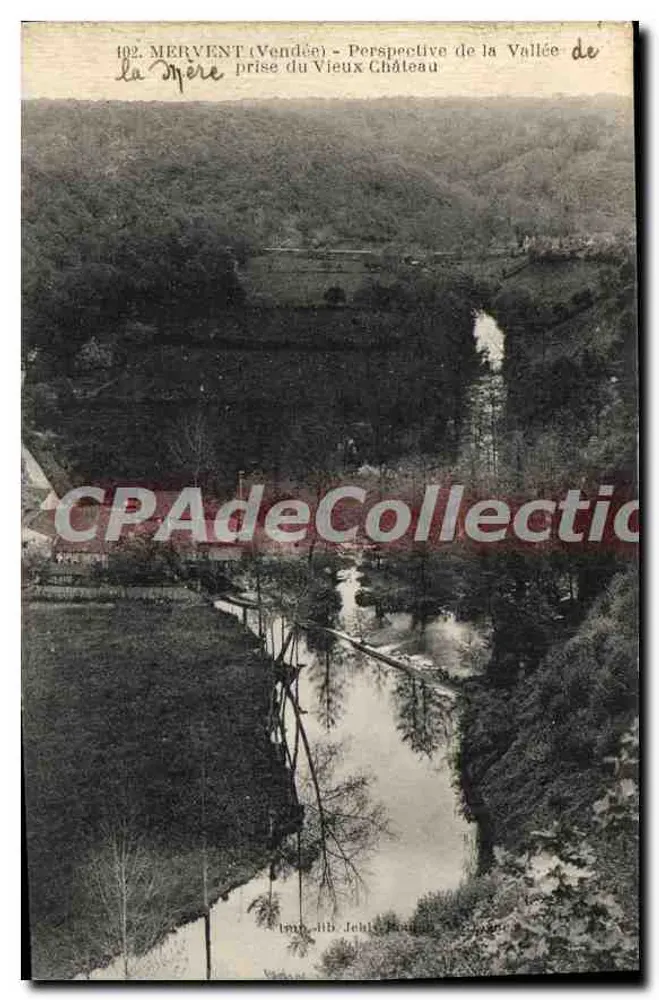 Mervent (Vendée) - Perspectiva da Valeira vista do Velho Castelo — editor J. Fehl, Vienne - Frente