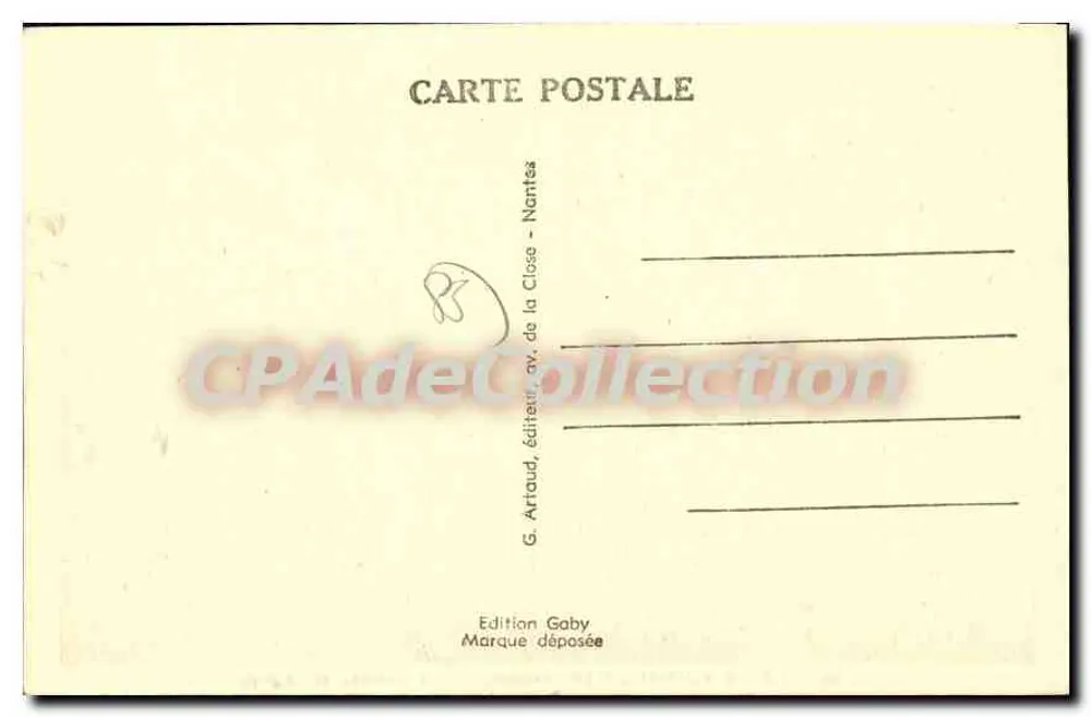 Ile de Noirmoutier (Vendée) — Le Château et l'Église — Édition Gaby - Rückseite