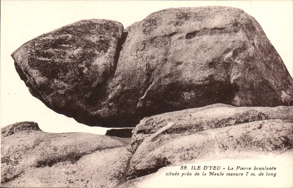 A Pedra Trepadora — Ilha de Yeu — editor J. Nozaïs, Nantes - Frente