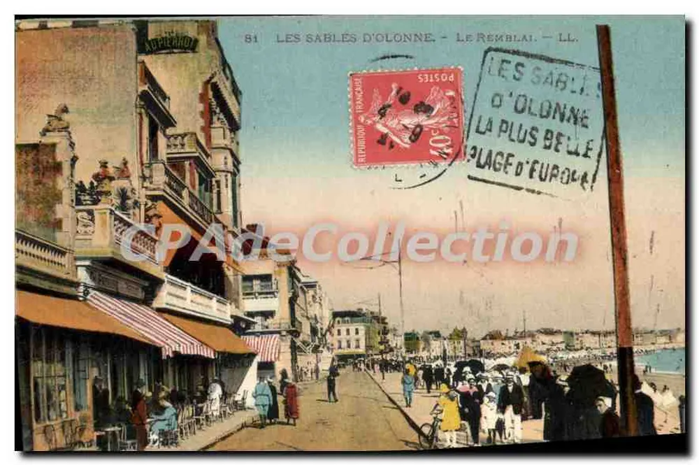 Les Sables-d'Olonne — Le Remblai — LL. — Éditeur : LL. — N° 81 - Frente