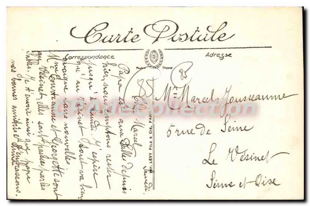 Les Sables-d'Olonne — Le Remblai — LL. — Éditeur : LL. — N° 81 - Verso