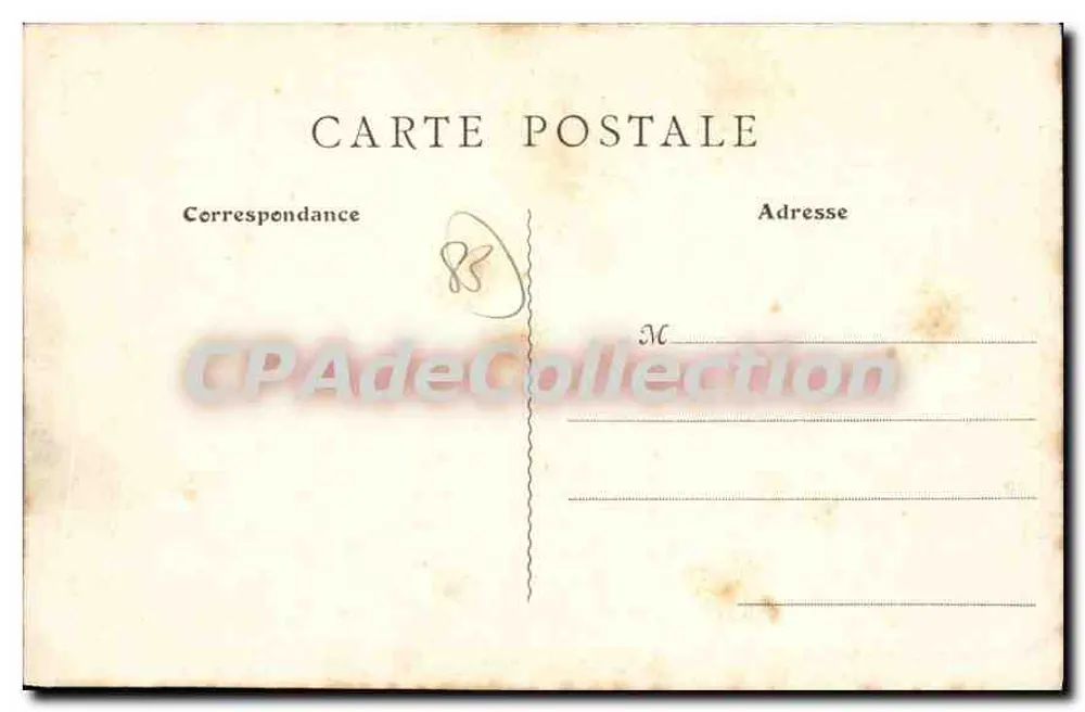 Croix-de-Vie à Sion (Vendée) — Les Rochers — La Roche Percée à marée basse — Collection Lüyer, Saint-Gilles - Rückseite