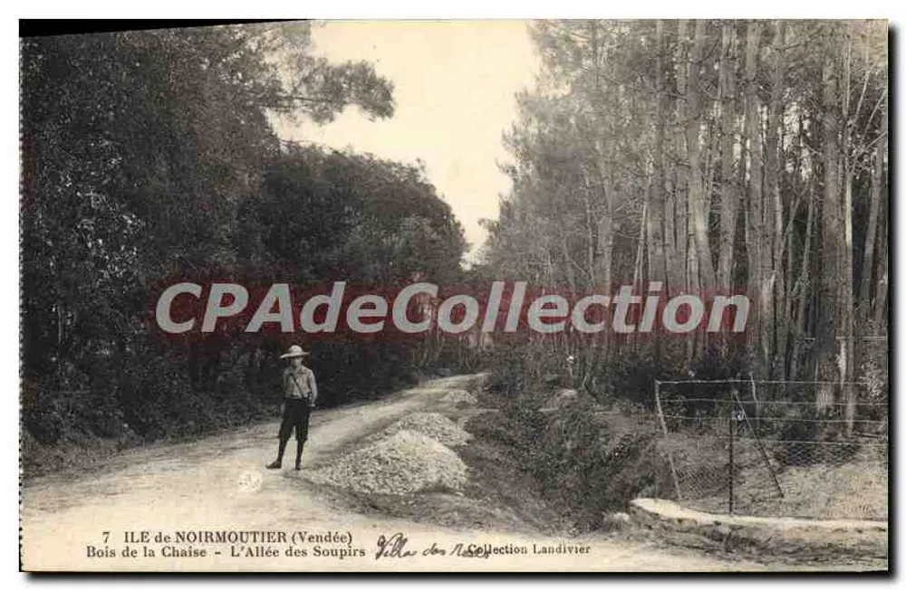 Bois de la Chaise - L'Allée des Soupirs - Ile de Noirmoutier (Vendée) — Colección Landivier - Anverso