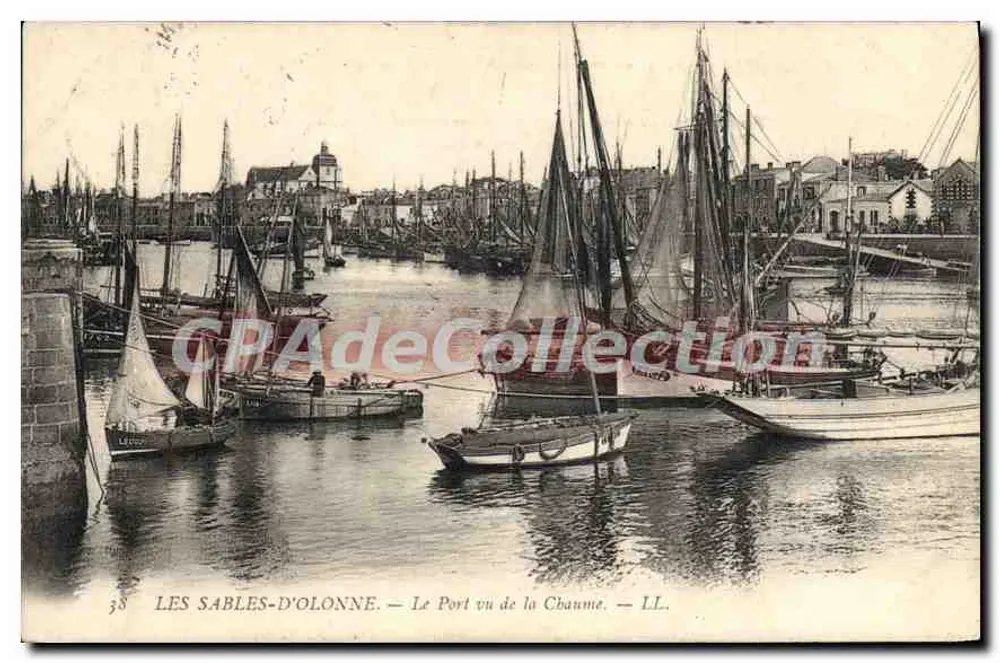 LES SABLES-D'OLONNE — Blick auf den Hafen von der Chaume — LL. n°38 - Vorderseite