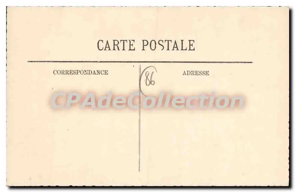 Poitiers — Offiziersclub und Rue Carnot — LL, Nr. 128 - Rückseite