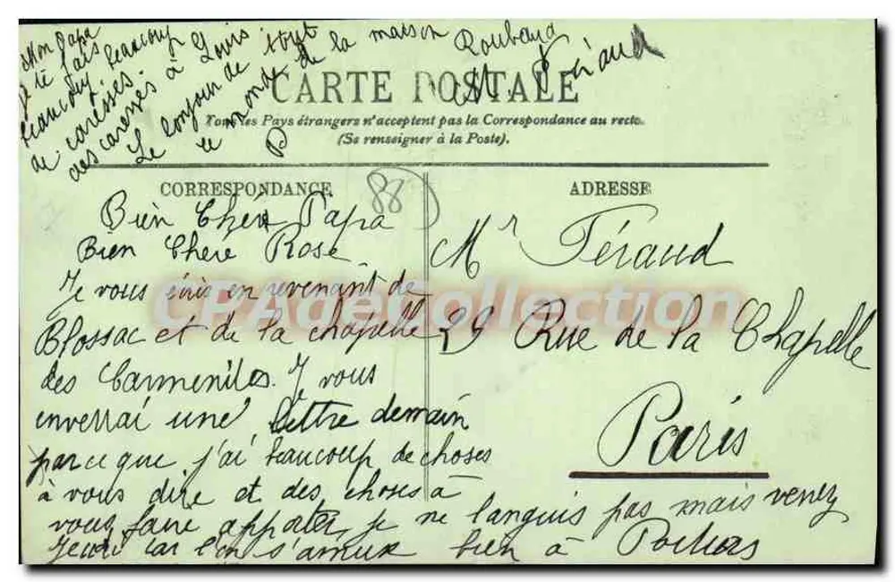 Poitiers — Monument dos Coloniais — LL - Verso