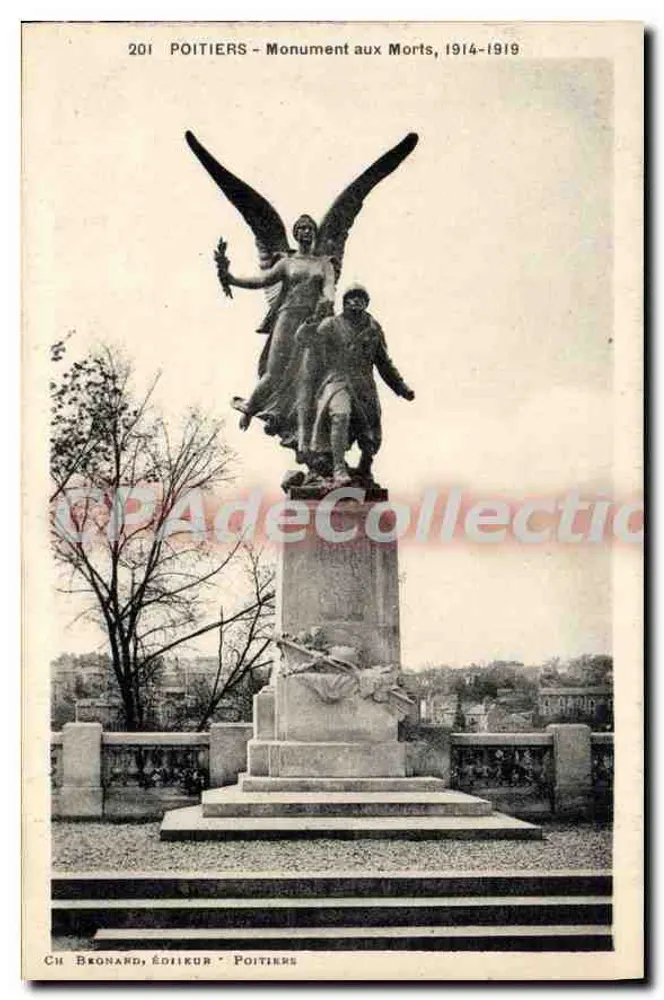 Poitiers - Monument aos Mortos, 1914-1919 — Ch. Bronnard, editor Poitiers - Frente