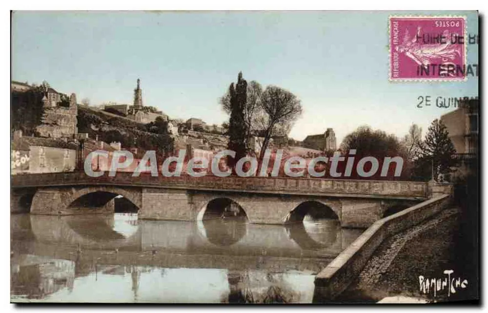 Poitiers — O Ponte Joubert sobre o Clain — Edições Artísticas Reynoud-Bergerin - Frente