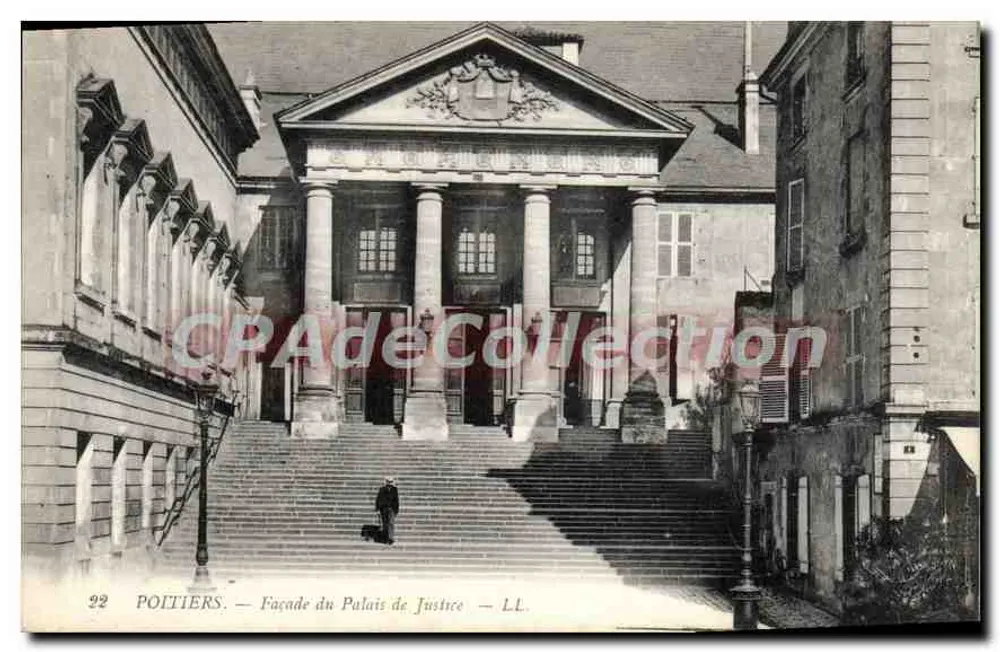 Poitiers — Fachada do Palácio de Justiça — LL. n°22 - Frente