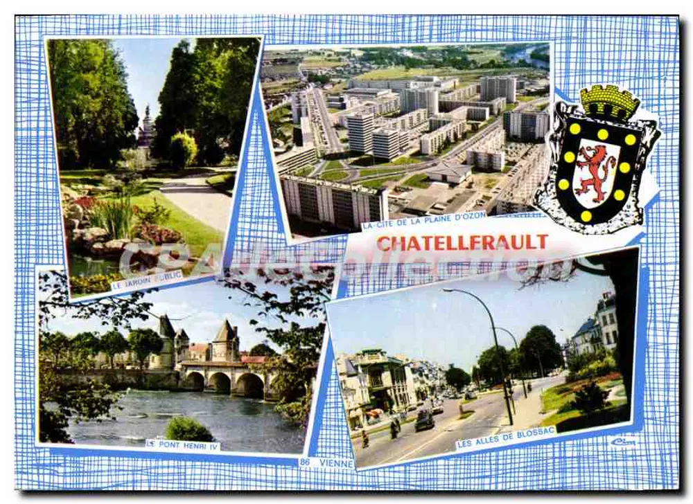 Chatellerault — vista panorâmica e locais — Éditions e Impressões Combier / Mâcon - Frente