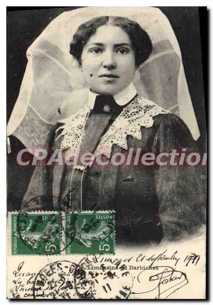 Mulher com véu — Limousine, El Sepiuly 1911 — editor não visível - Frente
