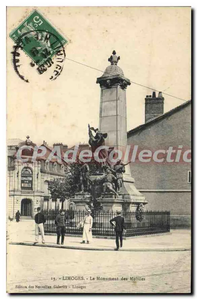 Limoges - O Monumento dos Mobiles — Exposição dos Nébules — Edição das Novas Galerias - Frente