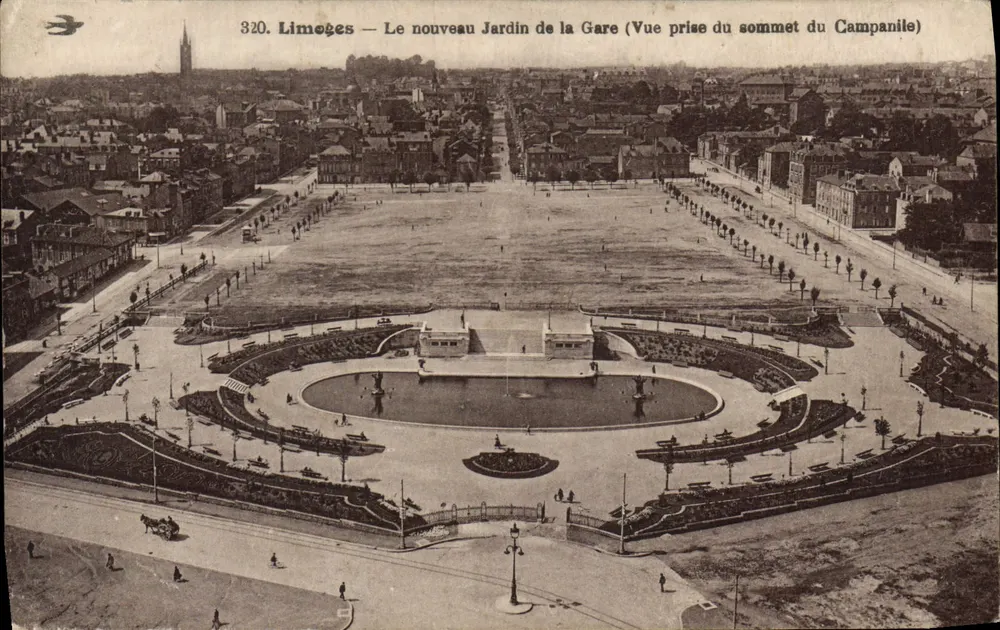 Limeuges — Der Neue Garten der Station (Aussicht vom Gipfel des Campaniles) — Nr. 320 - Vorderseite