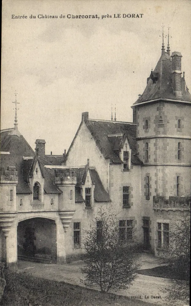 Eingang zum Schloss Chercorat, bei LE DORAT — Imp. de Sorenaud, Le Dorat - Vorderseite