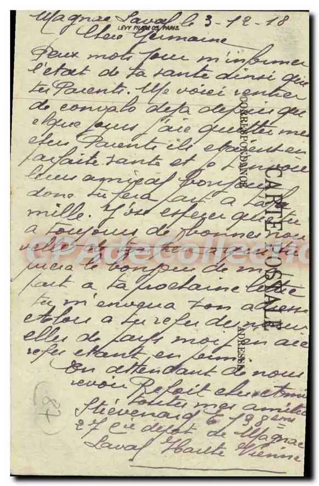 Magnac-Laval — A Chaussée de l'Élang — CPAdeCollection - Verso