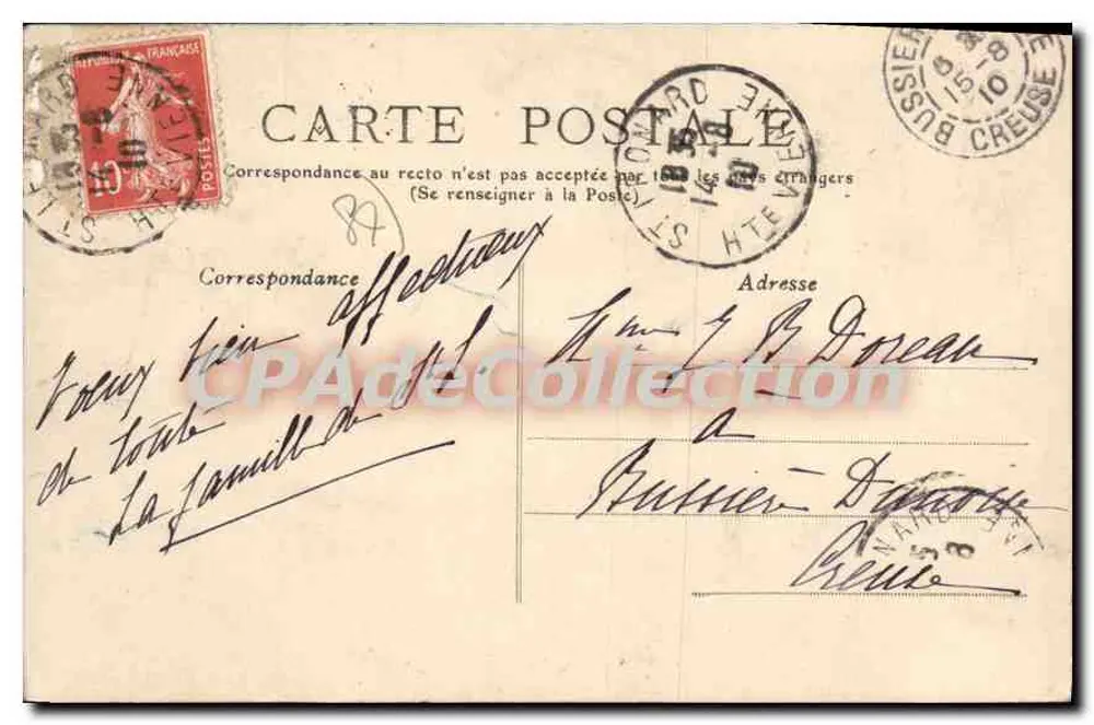 A Pequena Perrette do Limousin — editor desconhecido, n° 2367 - Verso