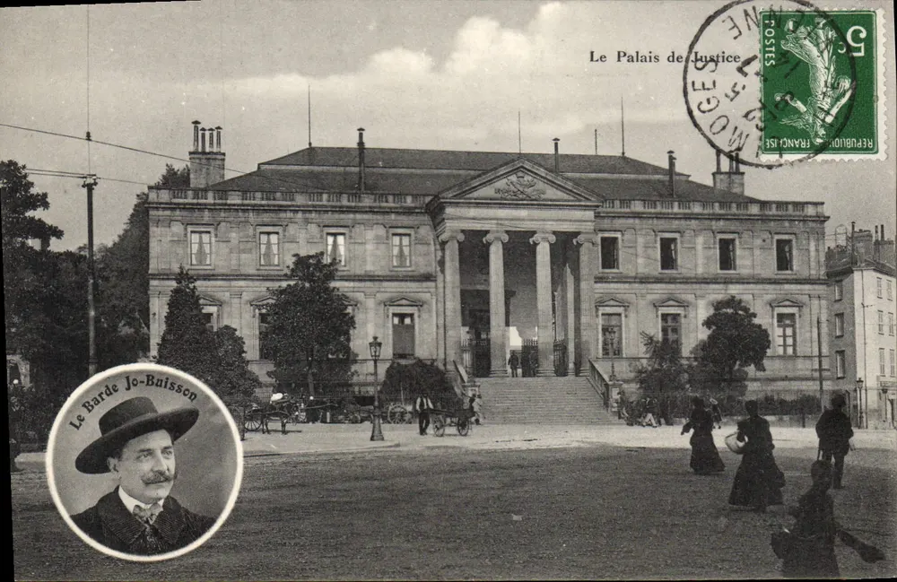 O Palácio de Justiça — Limoges — editor Le Barde Jo-Buisson - Frente