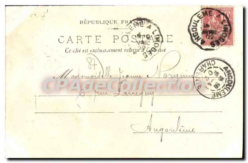 Haute-Vienne — 73 — Rochechouart, Panoramablick — M.T. - Rückseite