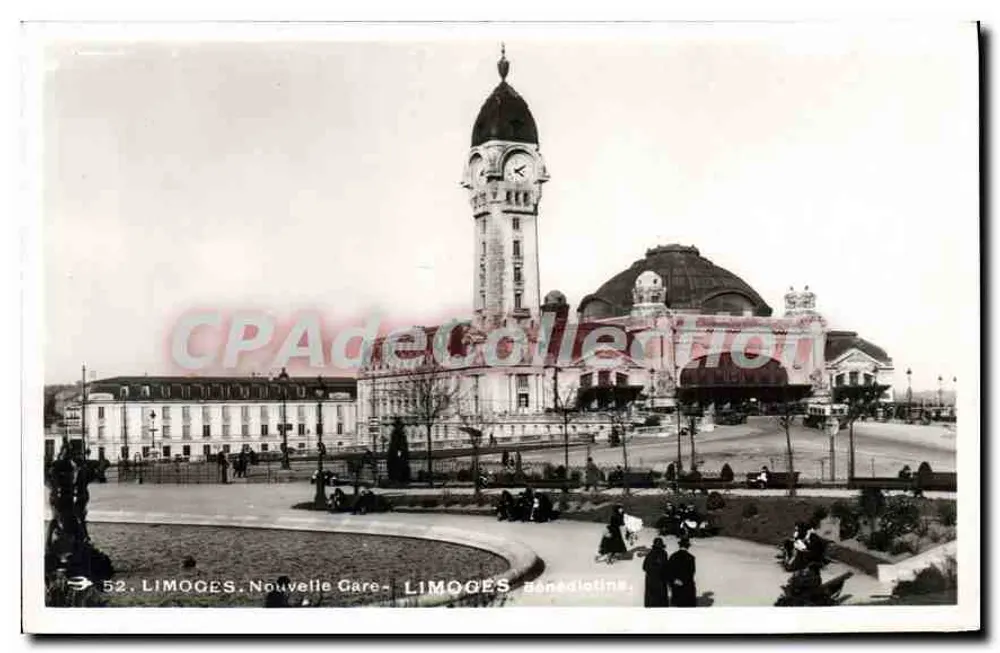 Limoges - Nova Estação — editor F. Champernon, n° 52 - Frente