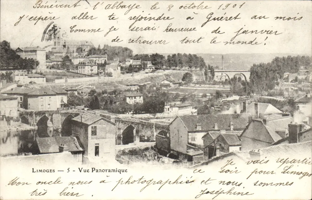 Limoges — Widok panoramiczny — Wydawca nieznany, nr 5 - Awers