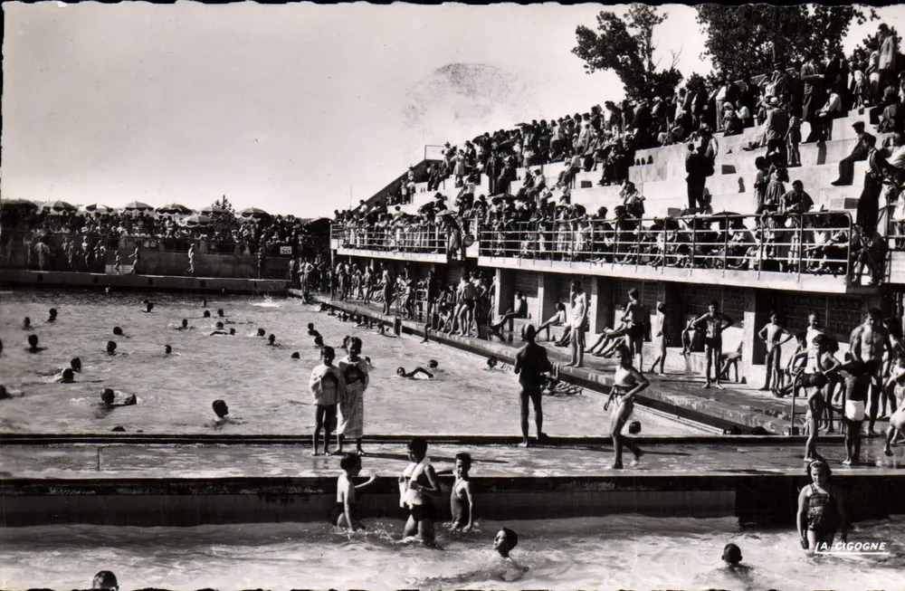 Die kommunale Schwimmhalle — Limoges (Haute-Vienne) — Édition La Cigogne - Vorderseite