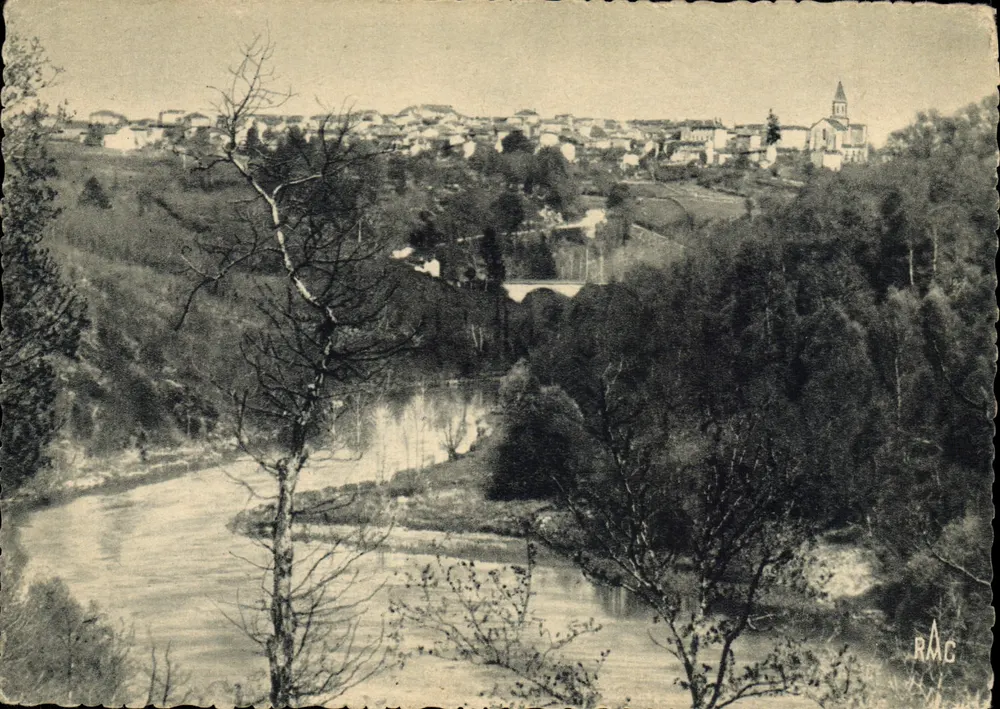 Châteauponsac (Haute-Vienne) — Tal der Gartempe (Westseite) — Edition Auteron - Vorderseite