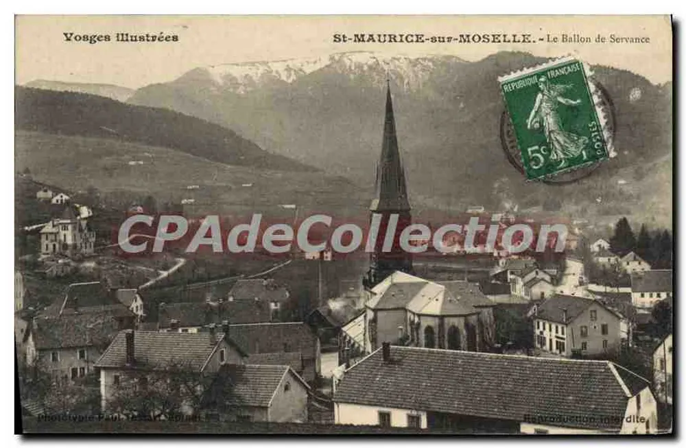 St-MAURICE-sur-MOSELLE — Der Ballon de Servance — Illustrierte Reise - Vorderseite