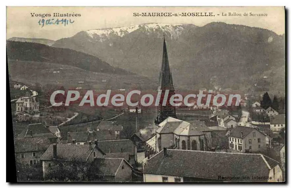 St-Maurice-sur-Moselle — Le Ballon de Servance — Vosges Illustrées - Vorderseite