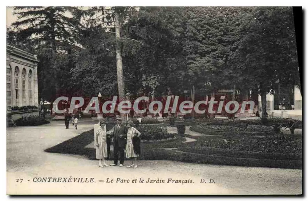 Contrexéville — O Parque e o Jardim Francês — D. D. - Frente