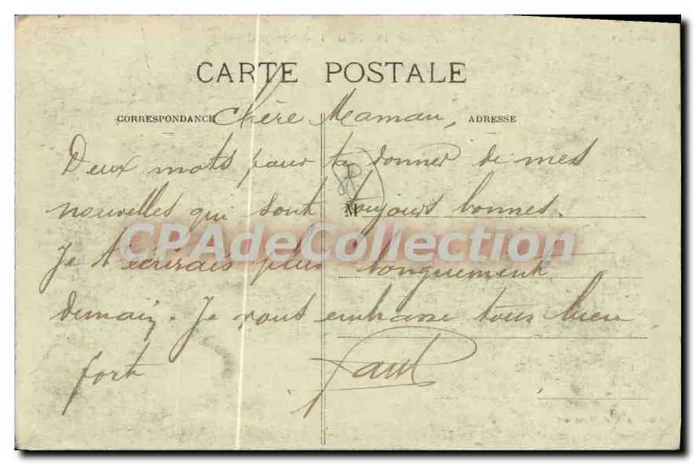 Mirecourt - El Hospital — Tarjeta postal antigua de Collection, n° s.147 - Reverso