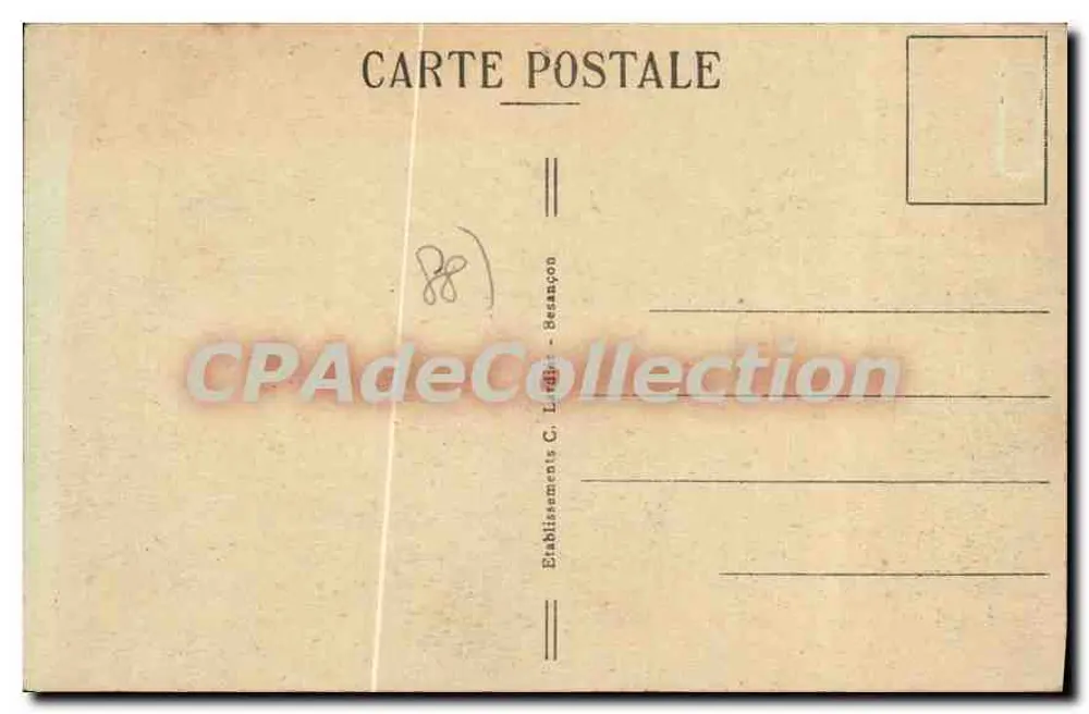Bussang (Vosges) — Quelle Salmade — Verlag C. Lédié, Nr. 8630 - Rückseite