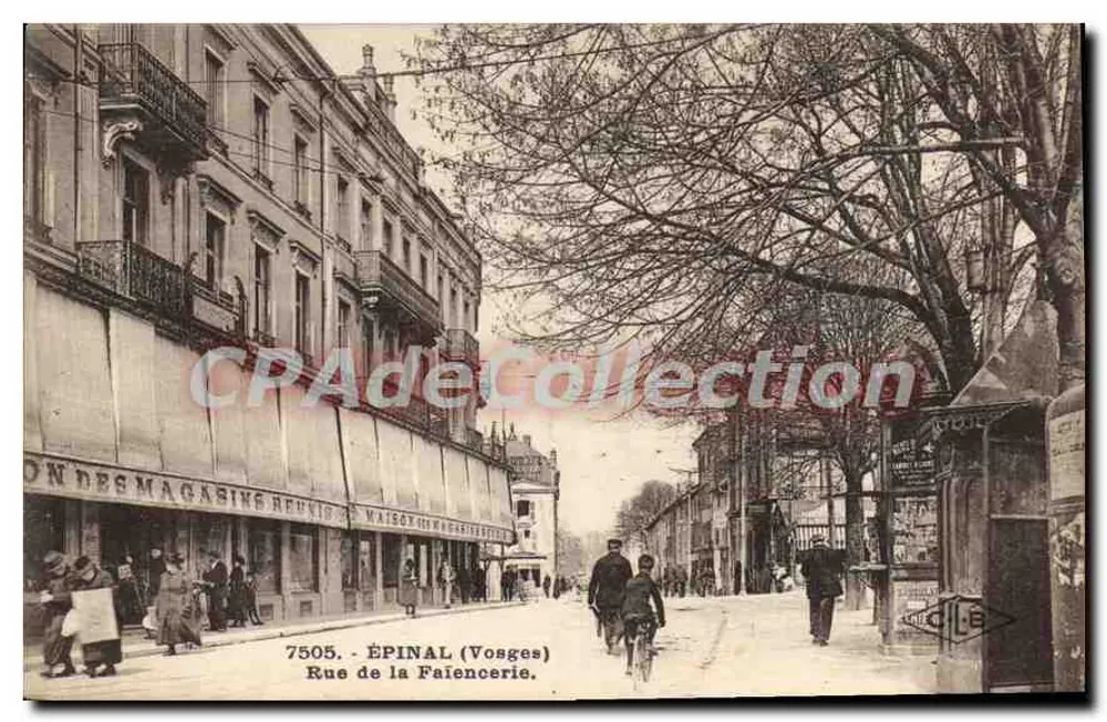 Épinal (Vosges) — Rue de la Faïencerie — Verleger C. Lard de Besangon, Nr. 7505 - Vorderseite