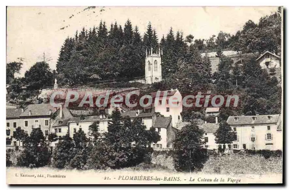 Plombières-les-Bains — Blick auf den Coteau de la Vierge — L. Kanteour, Verlag, Plombières - Vorderseite