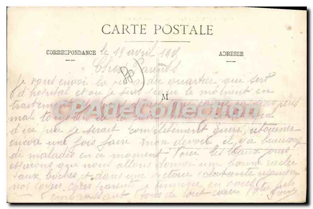Neufchâteau - Entrada do Bairro Rebeval — Casa dos Lojas Reunidas, editor Neufchâteau - Verso