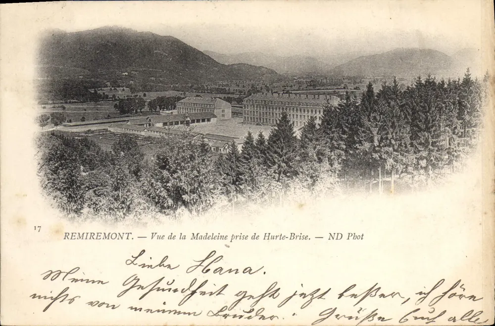 Remiremont — Blick auf die Madeleine von Hurte-Brise — ND Phot - Vorderseite