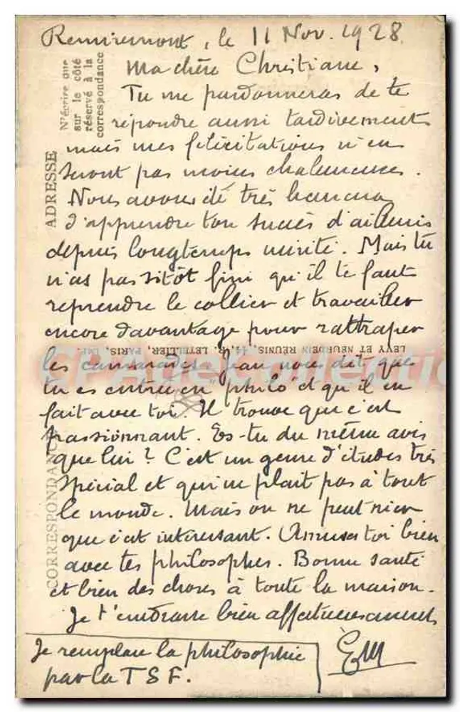 Remiremont — Velho Palácio Abacial do Século XVIII — Palácio de Justiça — LL - Verso