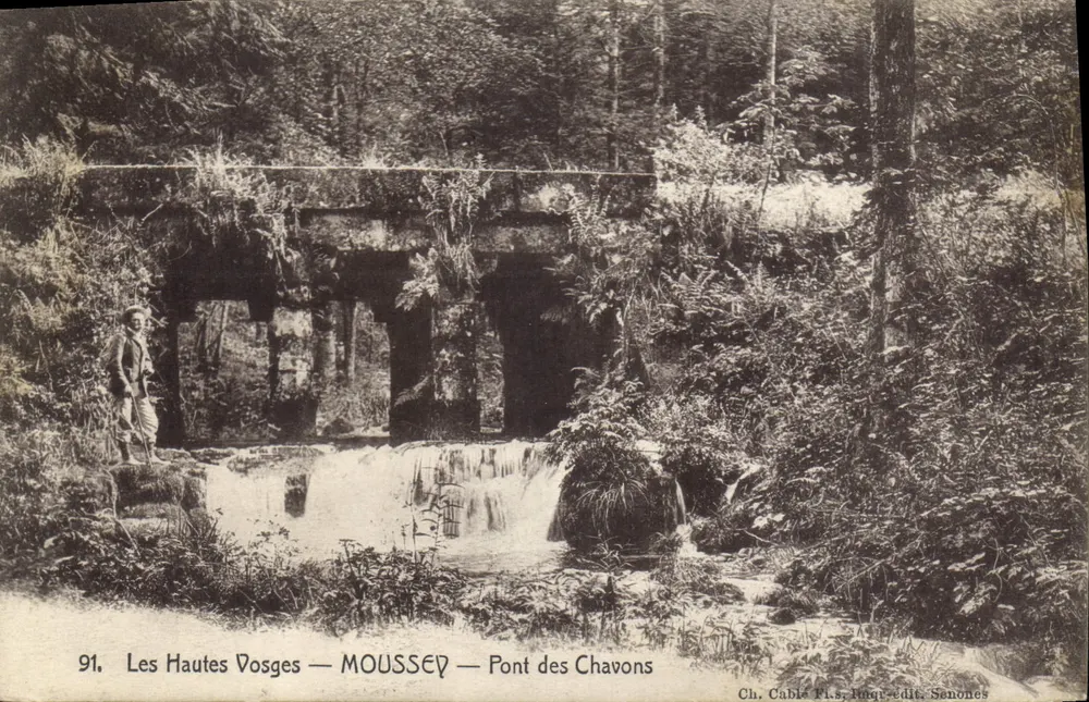 Die Hochvogesen — MOUSSEY — Brücke der Chavons — Ch. Cable N.s. Impr. edit. Sanones - Vorderseite