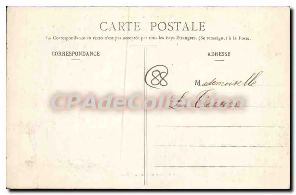 Gérardmer (Vosges) — Ein Lieblingsplatz am See — Imp. Ad Weleck, Saint-Dié, n° 5043 - Rückseite