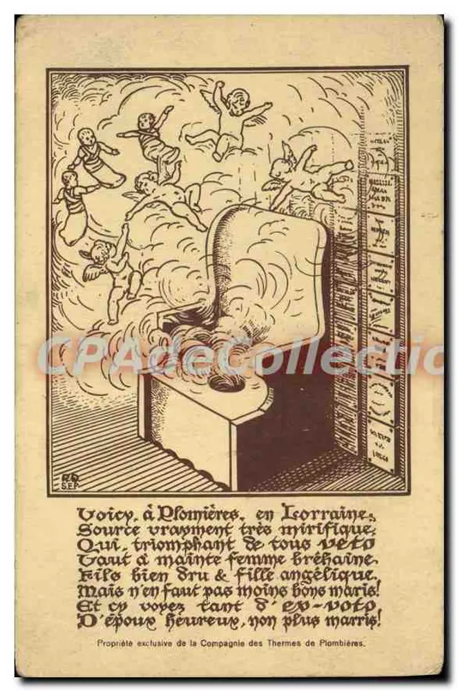 PLOMBIÈRES-LES-BAINS — Wunderquelle — Compagnie des Thermes de Plombières - Vorderseite