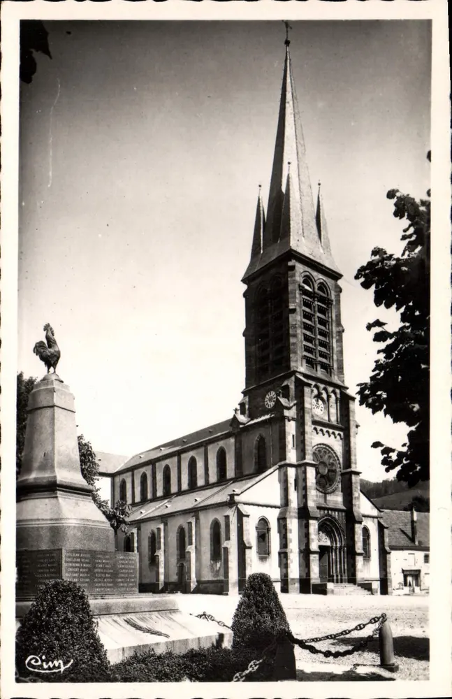 Saint-Maurice-sur-Moselle — Kirche und Kriegerdenkmal — Photocônes Maccon - Vorderseite