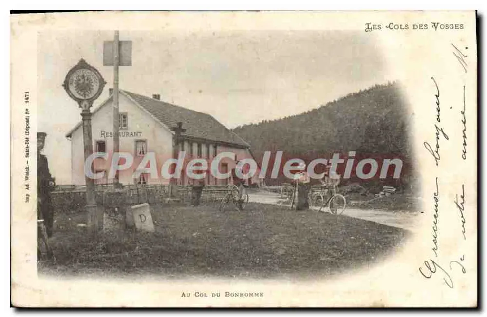 No Col do Bonhomme — Os Cols dos Vosges — Impr. Ad. Winkler, Saint-Dié (Vosges) n° 1471 - Frente