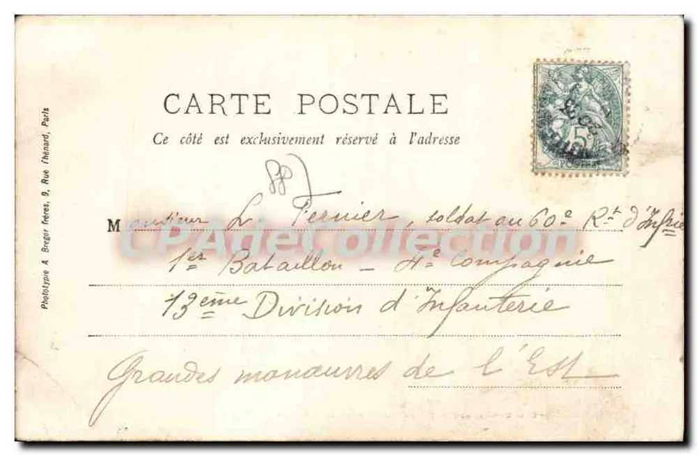 Remiremont — Allgemeiner Blick vom Chalet de la Madeleine — Librairie Monok-Clotta, Verlag, Remiremont, Nr. 16 - Rückseite