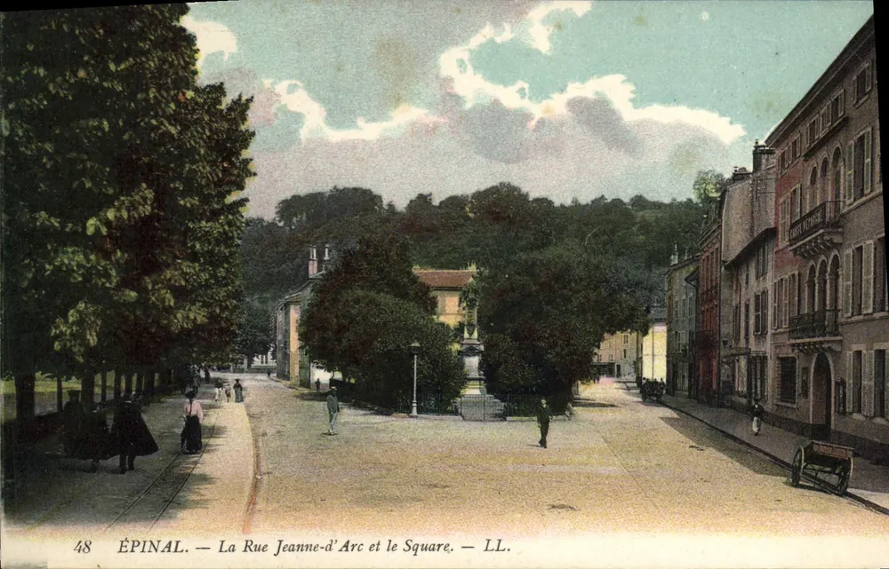 Épinal — Rue Jeanne-d'Arc i plac — LL. nr 48 - Awers