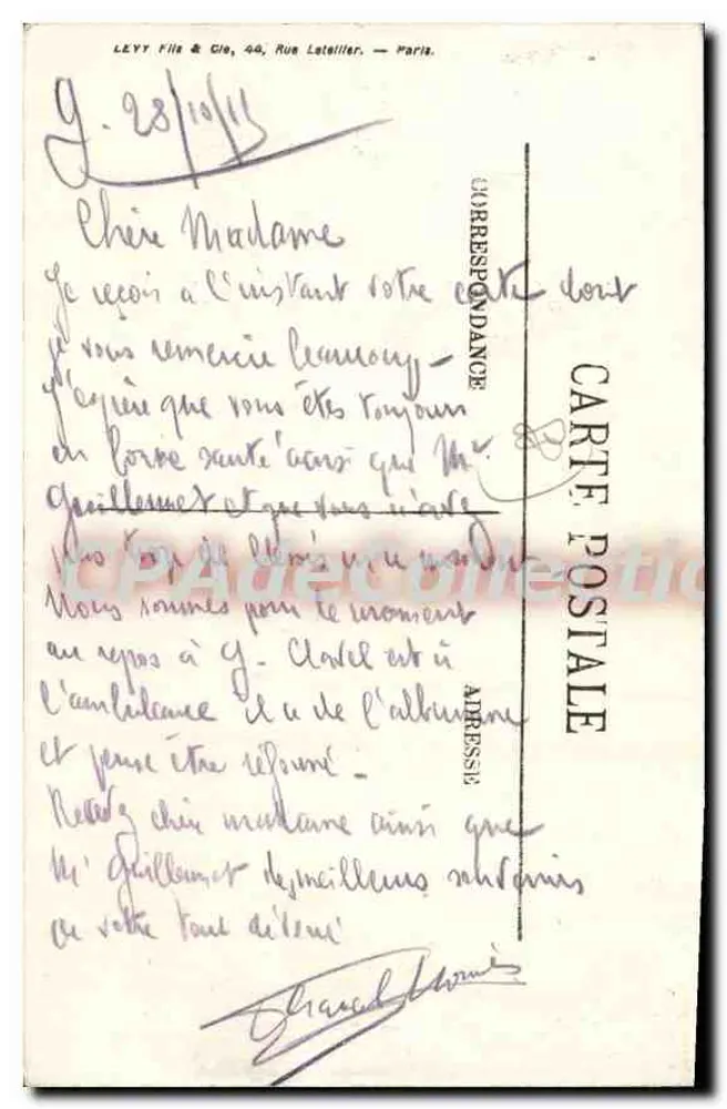 Gérardmer — As Villas das Xettes — Hotel da Jamagne — Visé Paris n°10 - Verso