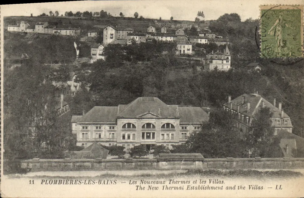 Plombières-les-Bains — Die Neuen Thermen und die Villen — LL - Vorderseite