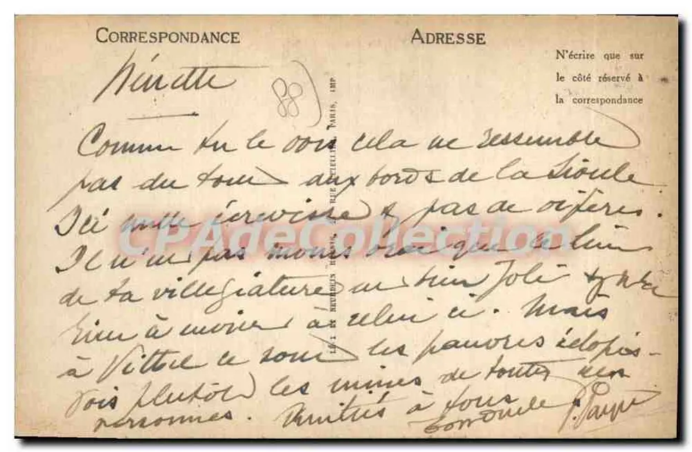 VITTEL — Avenue Bouloumié und die Hotels — L.L. - Rückseite
