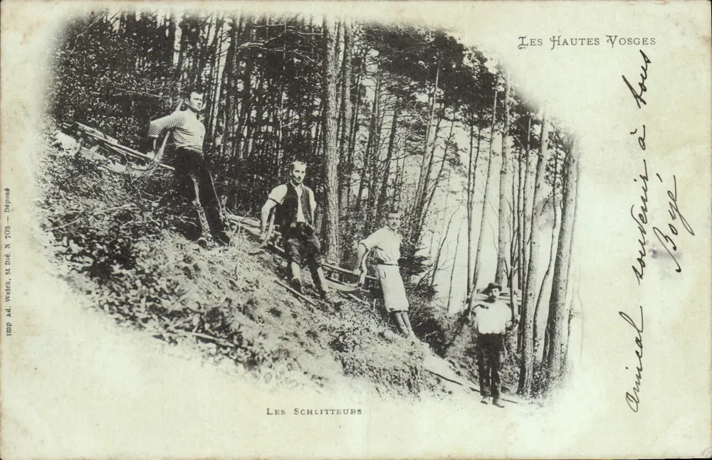 Os Schlitters — As Altas Vosges — Imp. Ad. Walck, St. Dé N° 703 - Frente