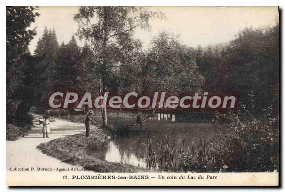 PLOMBIÈRES-les-BAINS — Ein Eckchen des Sees du Parc — Agentur Locktion, Nr. 11 - Vorderseite